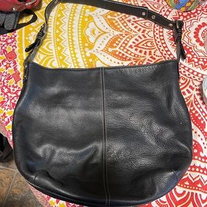 Tignanello hand bag 15x13 black leather